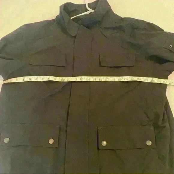 Lands End Mens Jacket Windbreaker XXL 50-52 Black - Picture 7 of 11